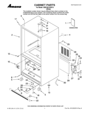 Amana ABB1921DEW14 Cabinet Parts