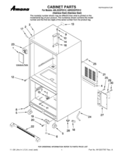 Amana ABL2222FES12 Cabinet Parts