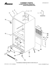 Amana ABR2222FES3 Cabinet Parts