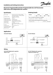 Danfoss HCS6101-3 Installation And Setting Instructions