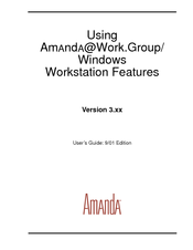Amanda Work.Group/Windows 3 User Manual