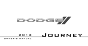 Dodge journey 2013 Owner's Manual