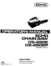 Echo CS-280E Operator's Manual