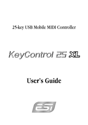 ESI KeyControl 25 XL User Manual