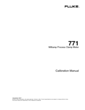 Fluke 771 Calibration Manual