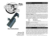 American DJ Spiral Scan User Instructions