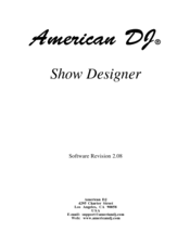 American DJ Show Designer Instruction Manual