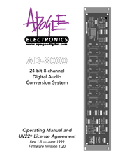 Apogee AD-8000 Operating Manual