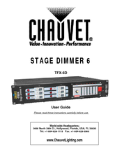 Chauvet Stage Dimmer 6 User Manual