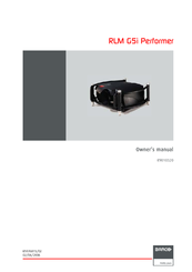 Barco RLM G5i Performer R9010320 Owner's Manual