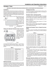 Creda ERBT Installation And Operating Instructions