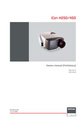 Barco iCon H400 Owner's Manual
