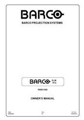 Barco R9001490 Owner's Manual