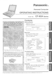 Panasonic Toughbook CF-M34RTFZQM User Manual
