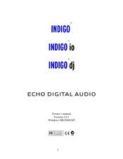 Echo Indigo dj Owner's Manual
