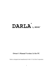 Echo Darla Owner's Manual