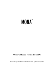 Echo Mona Owner's Manual