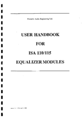 Focusrite ISA115 User Handbook Manual