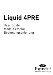 Focusrite Liquid 4PRE User Manual
