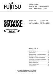 Fujitsu ASYA18LEC Service Manual