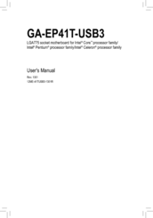 Gigabyte GA-EP41T-USB3 User Manual