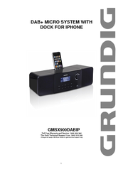 Grundig GMSX900DABIP Instruction Manual