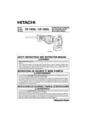 Hitachi CR 18DSLP4 Instruction Manual
