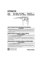 Hitachi DV 16SS Instruction Manual