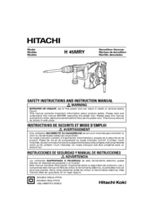 Hitachi H45MRY Instruction Manual