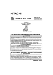 Hitachi DS18DVC Instruction Manual