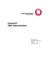 Lucent Technologies CentreVu CMS Administration User Manual