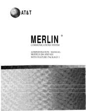 At&T MERLIN 820 Administration Manual