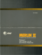 AT&T MERLIN II 10 User Manual