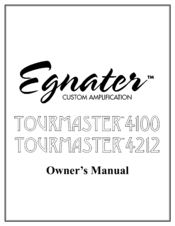 Egnater Tourmaster4212 Owner's Manual
