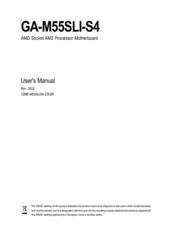 Gigabyte GA-M55SLI-S4 User Manual