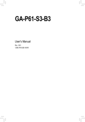 Gigabyte GA-P61-S3-B3 User Manual