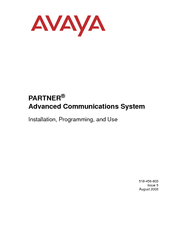 Avaya  programming and use Installation And Use Manual
