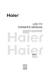 Haier HL22XLTW2 Owner's Manual