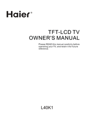 Haier HL40K2TFA Owner's Manual