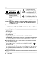 Haier HL42XZK2 Important Safety Instructions Manual