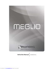 Grundig Meglio series Instruction Manual