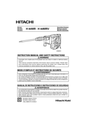 Hitachi H 60MRV Instruction Manual