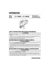 Hitachi CJ 14DSL Instruction Manual