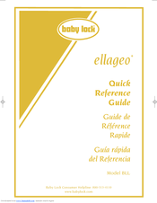 Baby Lock Ellageo BLL Quick Reference Manual