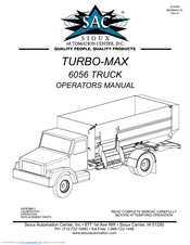 SAC TURBO-MAX 6056 Operator's Manual