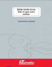 Baumatic BCG6100SS Instruction Manual