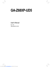 Gigabyte GA-Z68XP-UD5 User Manual