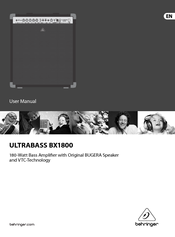 Behringer ULTRABASS BX1800 User Manual