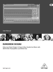 Behringer EURODESK SX3282 User Manual