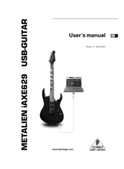 Behringer METALIEN iAXE629 User Manual
